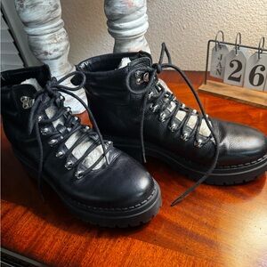 Marc Fisher Black Textured Sole